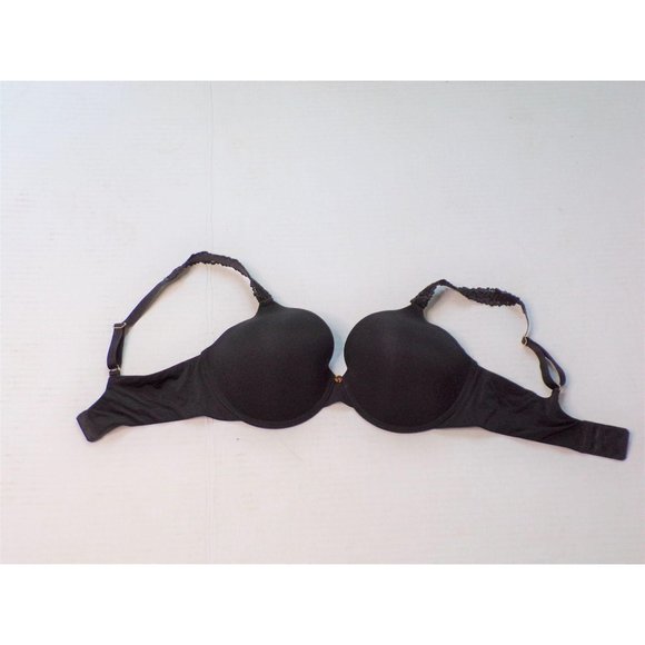 NATORI Rose Dream Custom Coverage UW T-Shirt Bra Coal Black 32C #731080 NEW - Picture 7 of 12